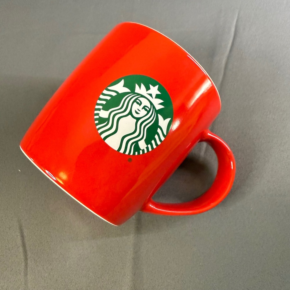 Starbucks Red Siren Coffee Mug 11oz Ceramic Cup 2021‎ Holiday Collection AB14 - Picture 9 of 10